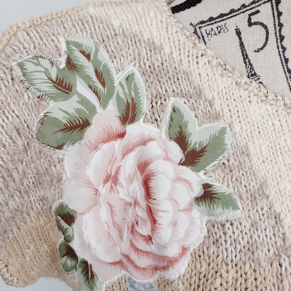 Vintage floral knitted top - Picture 4 of 11